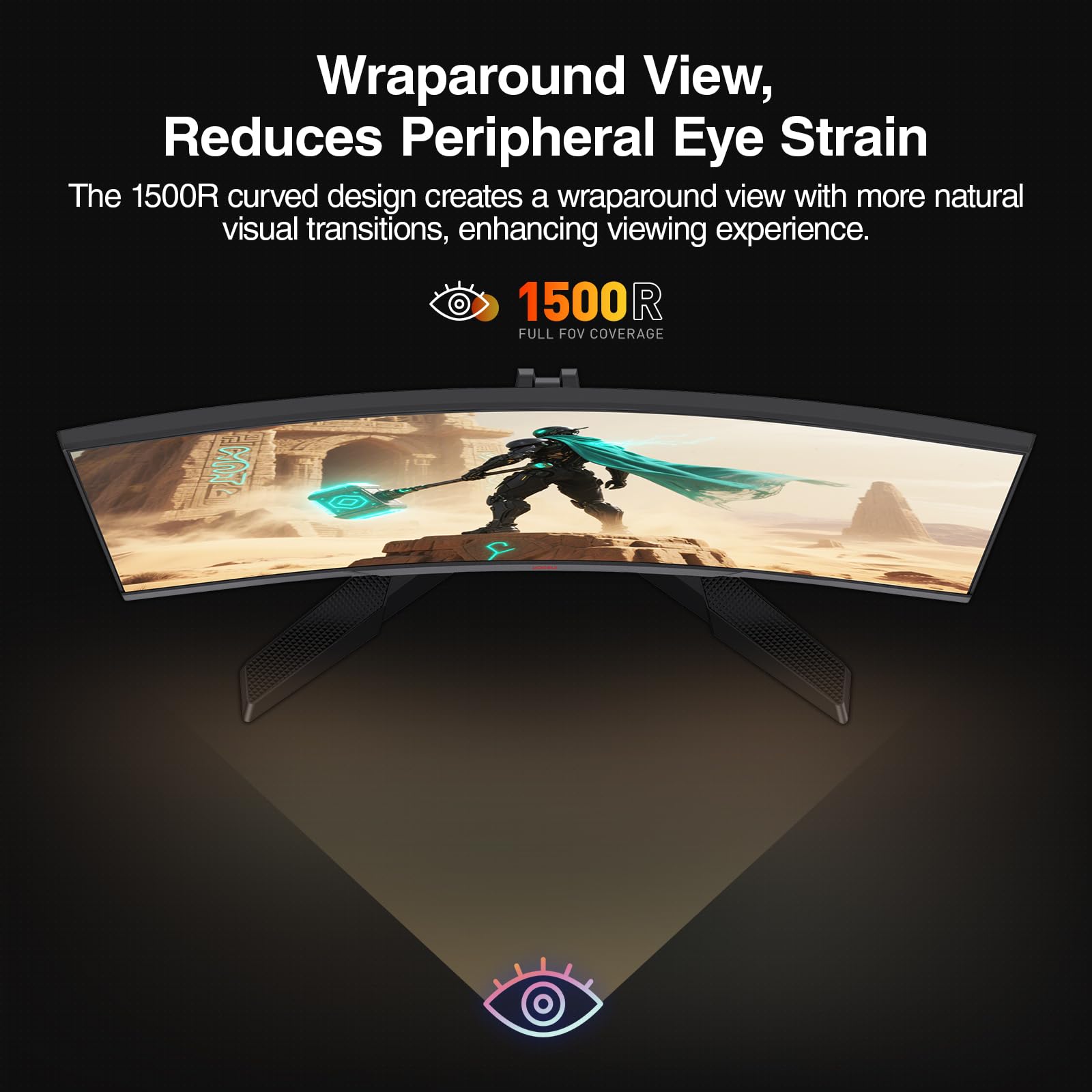 Amazon.co.jp: KOORUI 24インチ湾曲ゲーミングモニター、180Hz 1ms
